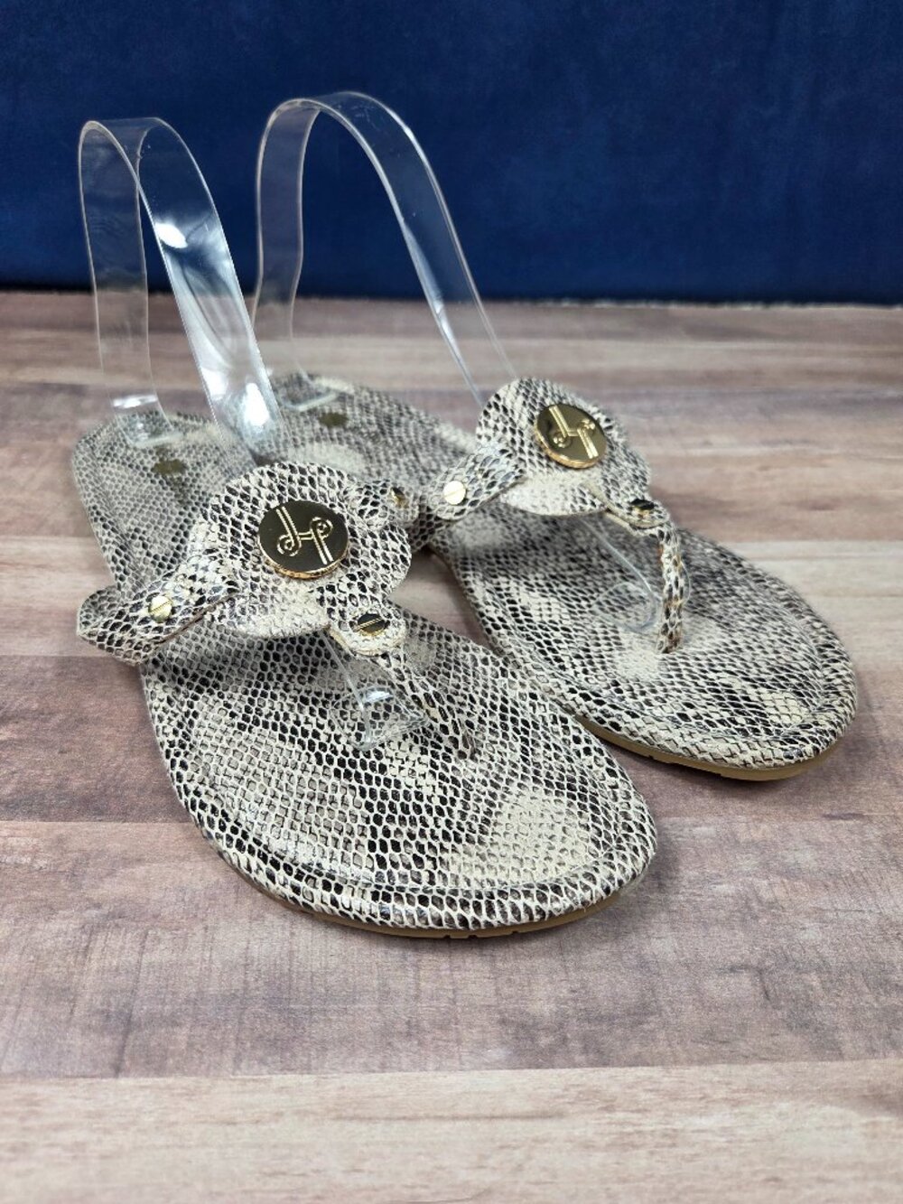 Lindsay Phillips Neutral Snakeskin Rosie Sandals